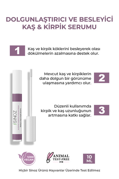 SİNOZ Eyebrow and Eyelash Plumping Serum 10 ml