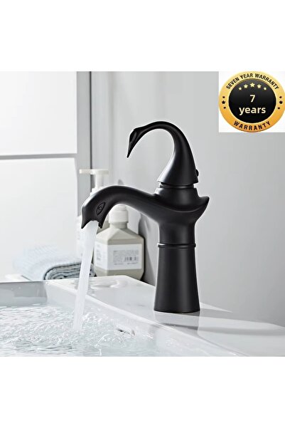 OEM صنبور حوض الحمام موديل Swan لون أسود مطفي منتج جديد مستورد ضمان 7 سنوات م...