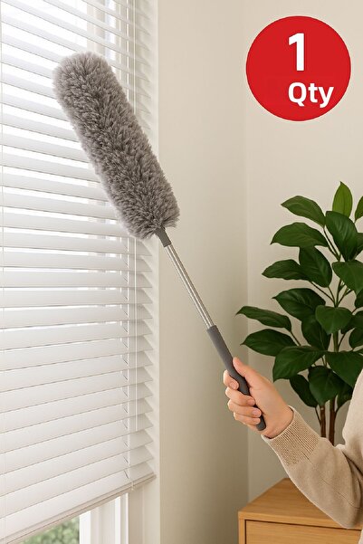 TOYFEST 1 قطعة 140 سم فرشاة تنظيف قابلة للتمدد من الألياف الدقيقة ذات رأس ناع...