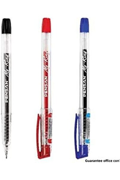 Generic Brand My King Gel Pen Set 2 Pieces Blue, Red, Black 0.5 mm Stationery...