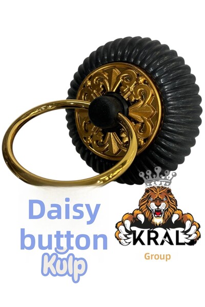 KRAL GRUP HIRDAVAT Mâner pentru dulap din polimer negru auriu, galben, pentru sertar de mobilier, dulap de bucătărie, mâner, mâner, mânere