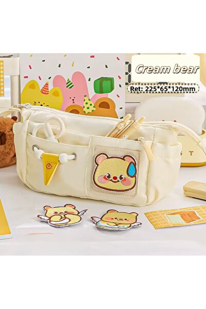 womistore Κομψή μολυβοθήκη σε στυλ Kawaii για το σχολείο και το γραφείο – Λειτουργική θήκη μολυβιών με πολλά διαμερίσματα