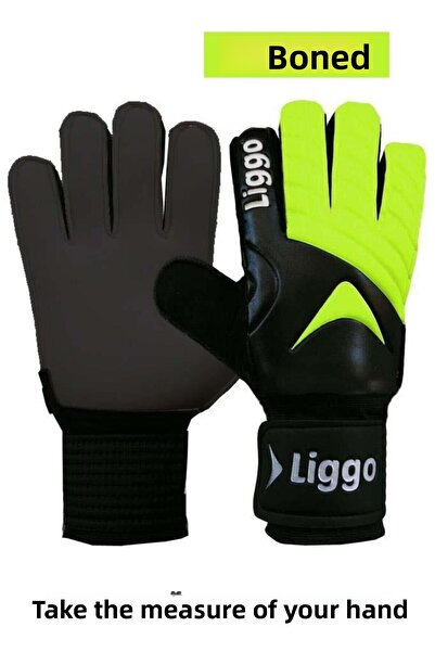 Liggo 7-8-9-10 نموذج Plonjon قفازات العظام مع ضمادة المعصم قفازات حارس المرمى مع دعم الأصابع