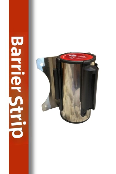 Selçuklu Plus Wall Mounted Strip Barrier – Chrome Body, Spring Mechanism, 3 Meter Strip System