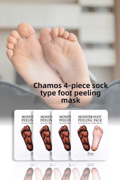 Chamos Set of 4 Sock Type Foot Peeling Mask