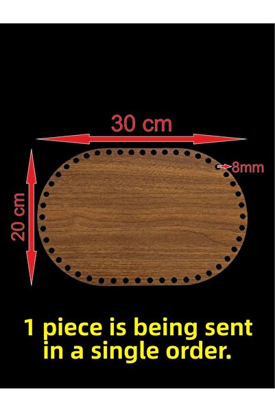 ASUDE HEDİYELİK Lemn de nuc 30x20 cm 1 bucată Coș Tavă din bambus Placă de pl...