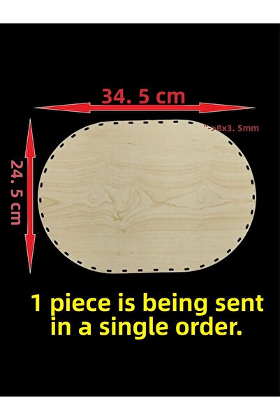 ASUDE HEDİYELİK Lemn Crem 34,5x24,5 Cm 1 bucată Raddan Coș Tavă din bambus Pl...