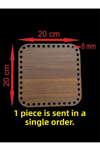 ASUDE HEDİYELİK Placă din lemn de nuc 20x20 cm 1 buc. Tavă din bambus Placă d...