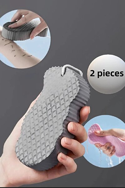 çt çeçem ticaret 1 قطعة إسفنجة استحمام للجسم سحرية لإزالة الجلد الميت وفرك ال...