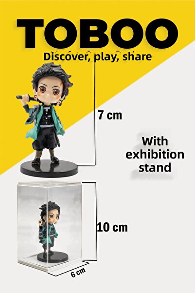 shop مجسم تانجيرو كامادو الصغير من أنمي Demon Slayer P1 - مع حامل، مجموعة بار...