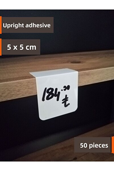 Şeffaf Etiket 50 τεμάχια αφαιρούμενης ετικέτας PVC λευκής χρωματικής απόχρωση...