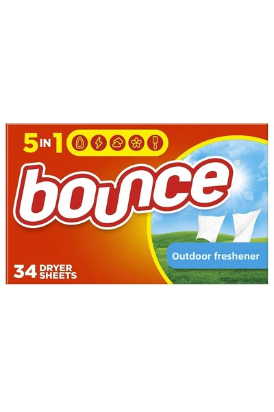 BOUNCE Outdoor Fresh Dryer Wipes 34 Pieces