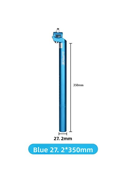 SARİSSA BİSİKLET XBYC 679 Wake Seatpost Tube 27,2 mm διάμετρος x 35 cm μήκος Ελαφρύ πολύχρωμο σωλήνα καθίσματος ποδηλάτου Μπλε χρώμα