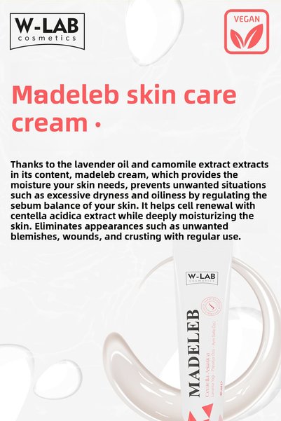 W-Lab Cosmetics Madeleb Cream 40 ml and W Lab Tone Equalizing Sunscreen 50+Spf