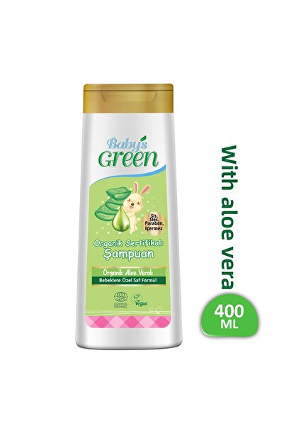 Baby's Green Newborn Organic Baby Hair and Body Moisturizing Shampoo - 400 ml