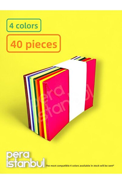 Pera İstanbul 4 ألوان 40 قطعة 13x18 مظاريف منظمة لدعوة الرسائل الملونة