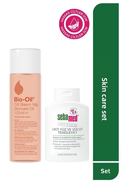 Bio-Oil Anti-Stretch Mark & Anti-Blemish Care Oil 125ml & Cleansing Gel 200 ml