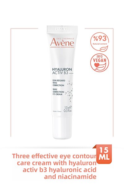 Avene Hyaluron Activ B3 Triple Effect Κρέμα Περιποίησης Ματιών 15 ml
