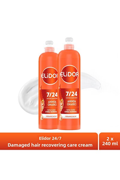 Elidor كريم العناية بالشعر 24/7 - استعادة وإصلاح الشعر التالف 240 مل