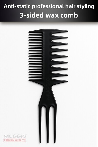 Muggio 3 Sided Professional Hair Styling Wax Comb