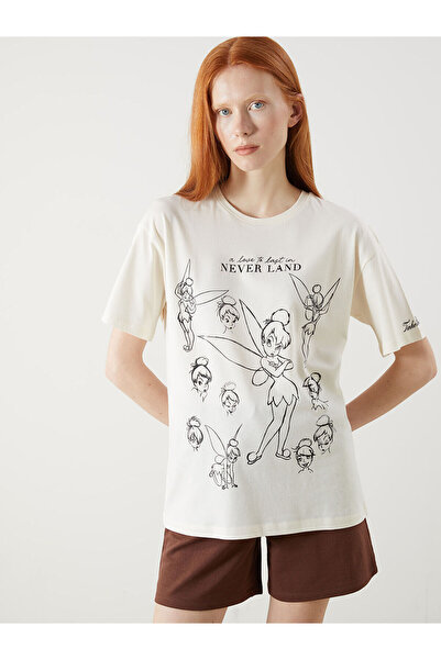 LC Waikiki Vrhunska nova sezona okrugla kragna Zvončica Štampano ženska majica