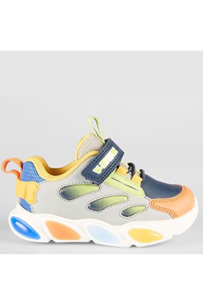 Kocamanlar Ayakkabı Vicco Lamb Lighted Orthopedic Children's Sports Shoes Gray