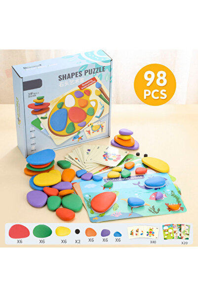 Choice B--96 قطعة أحجية ثلاثية الأبعاد للأطفال من مونتيسوري، لعبة التفكير الم...