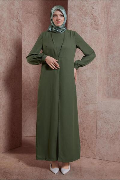 Alvina 42766 نموذج سترة تبدو وزرة بأزرار