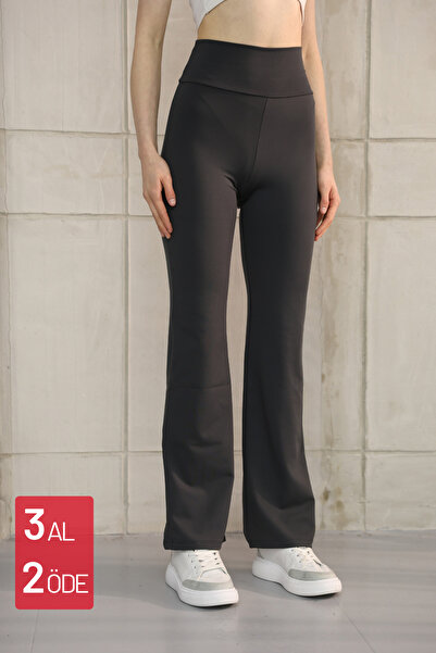 adba style Visok struk i široke ženske leggins Modal - Oblikuje figuru 4012