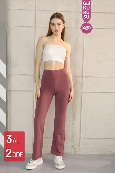 Balenbi Haute Women's High Waist Pipe Leg Shaping / Sculpting Modal Leggings 1063