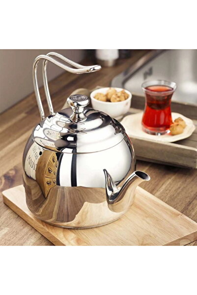 KORKMAZ Droppa Stainless steel Teapot, 2.7LT Capacity. / A054