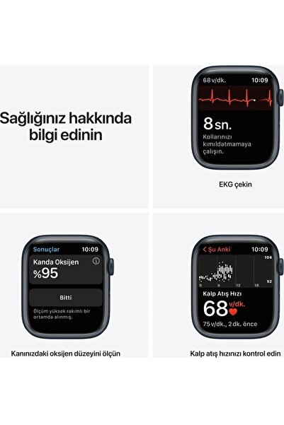 Genel Markalar UNİSEX Watch 9 Pro 44mm 2.02" IP68 Suya Dayanıklı Titanyum Kasa Akıllı Saat iOS & Android Uyumlu