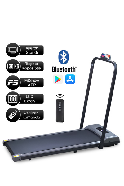 DEMPOWER Bluetoothlu , Uygulamadan Ayarlanabilir Uzaktan Kumandalı Yürüme Ve Koşu Bandı