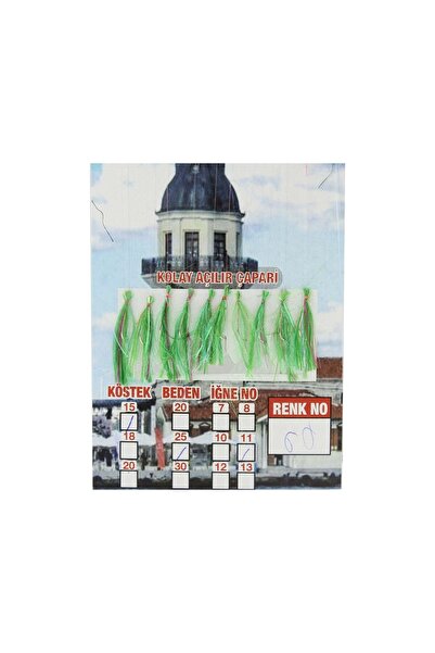 CAPTAINN ÇAPARİ İSTAVRİT KOLAY AÇILIR 10 İĞNE RENK 60