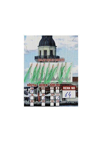 CAPTAINN ÇAPARİ İSTAVRİT KOLAY AÇILIR 10 İĞNE RENK 64