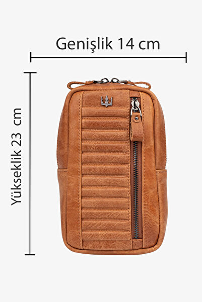 Getto Deri Genuine Leather Crossbody Bag