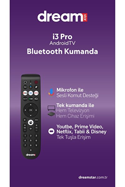 Dreamstar i3 Pro Android TV Box | Android 14 | Ses Komut Destegi | 6K Ultra HD