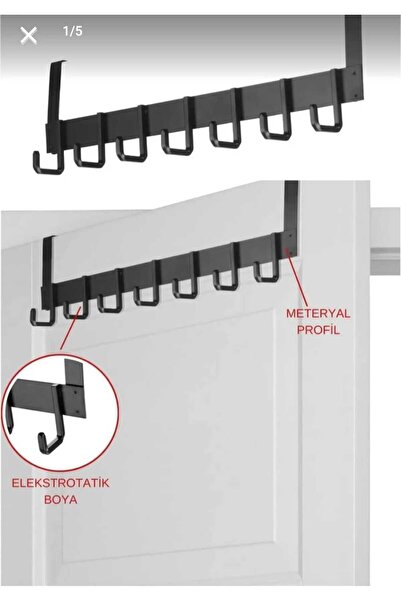 vipgross 5 قطع مقبض دائري خلف الباب