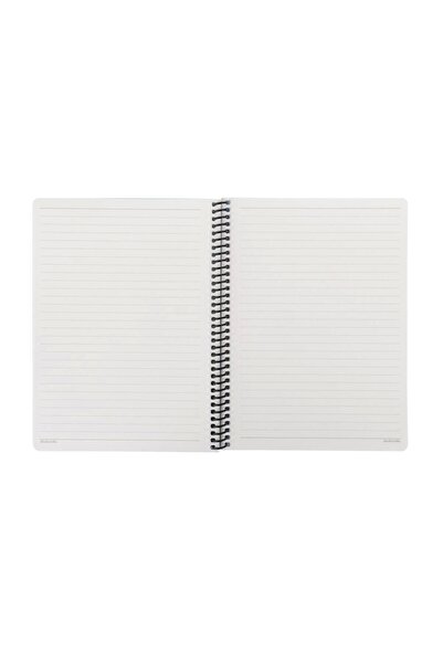 Hisli Şeyler Çizgili Spiralli Stickerli Defter Hallederiz 16,5x22,5