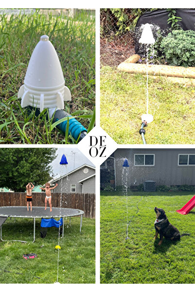 DEOZ3D Roket Yağmurlama Spreyi – Su Roketi Fırlatıcı