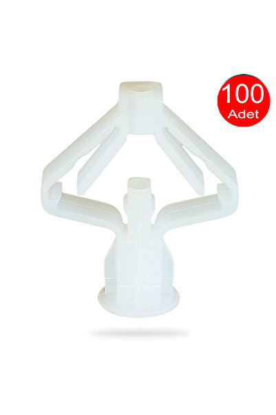 ALETÇANTAM Kanatlı Alçıpan Dübeli Plastik Kelebek Dubel 100 'lü Paket