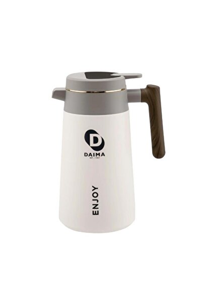 daıma hot/cold Daima Enjoy 1680 ML 12 Saat Sıcak 24 Saat Soğuk Beyaz Termos