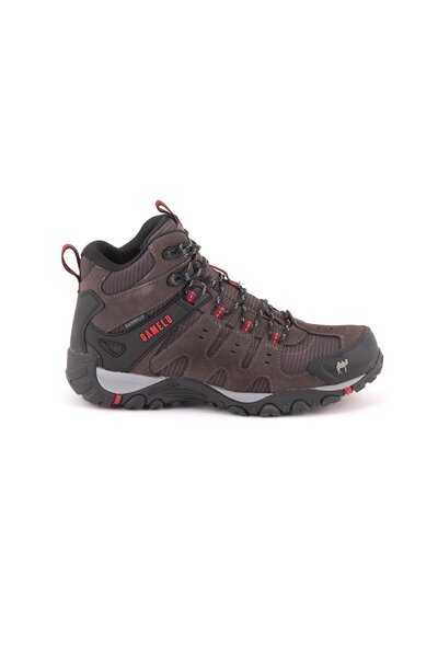 GAMELU Fight Long Watherproof Waterproof Rubber Sole Outdoor Leather Men's Boots Gray
