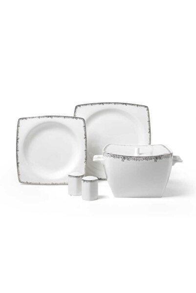 KORKMAZ Bone Sel. 60 Parça Yemek Takımı Kare A8424