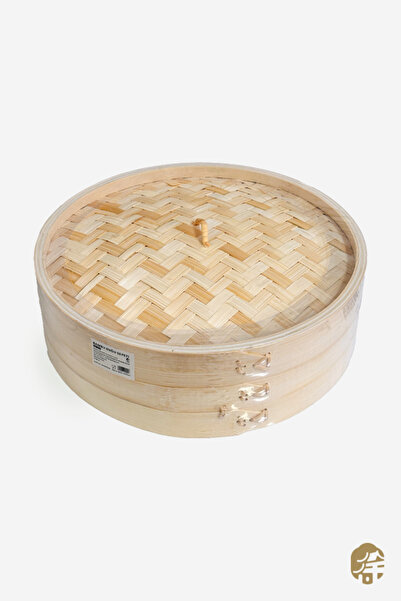 XUSHI GIDA Bir Kapaklıbir Bambu Vapur/one Bamboo Steamer With One Cover 20cm