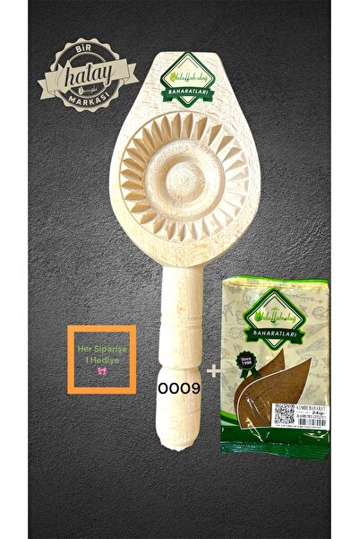 ABDULLAH DAĞ Hatay Yöresinden Ahşap Tahta Pasta Kömbe Kerebiç Kalıbı + 24 gr ...