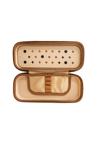 Fancy Space Charm Pencil Case with Capybara Figure |   Kawaii Cute Multi-Compartment School Stationery Bag