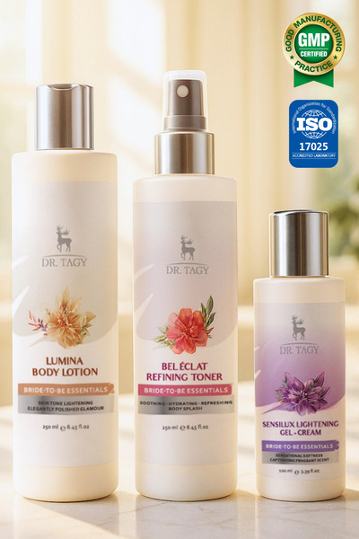 DR مجموعة العناية بالجسم للعروس من تاجي، مجموعة العناية بالجسم تشمل تونيك الج...