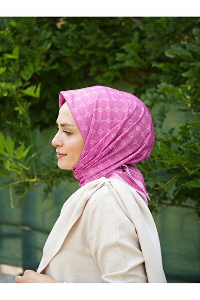 MONOOR Eșarfă moale din bumbac cu monogramă