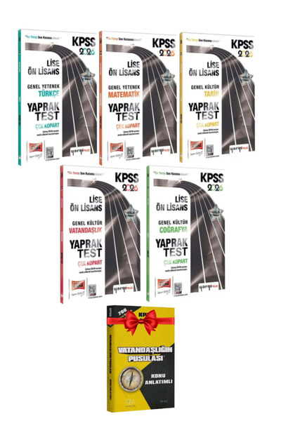 Yargı Yayınları 2026 KPSS Lise Ön Lisans Türkçe Matematik Tarih Coğrafya Vata...
